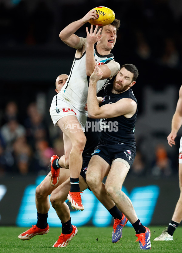 AFL 2024 Round 20 - Carlton v Port Adelaide - A-52163955