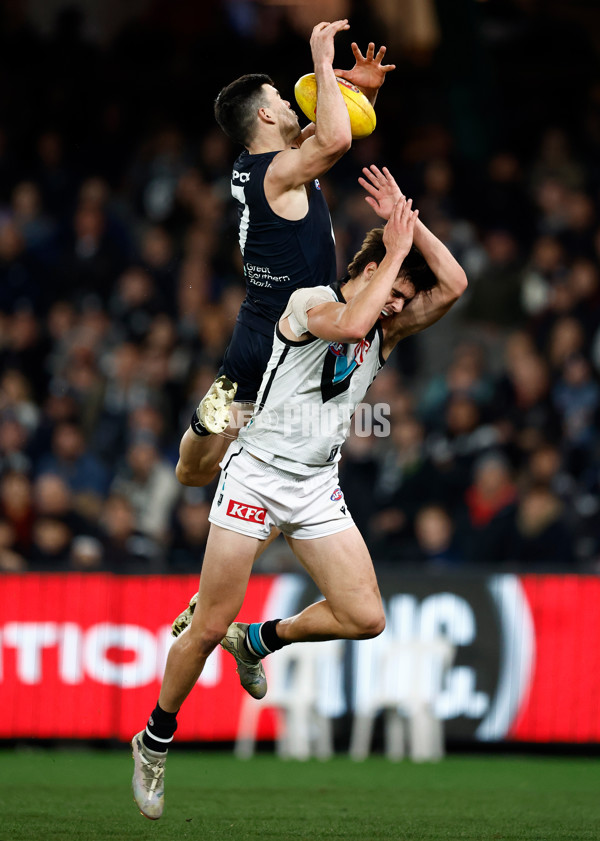 AFL 2024 Round 20 - Carlton v Port Adelaide - A-52163972