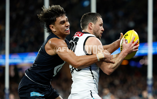 AFL 2024 Round 20 - Carlton v Port Adelaide - A-52166010
