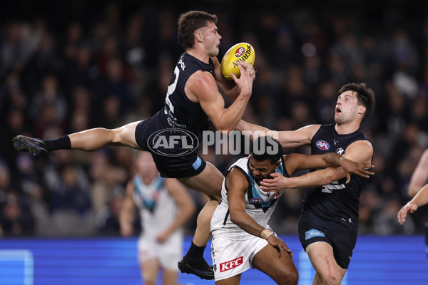 AFL 2024 Round 20 - Carlton v Port Adelaide - A-52166045