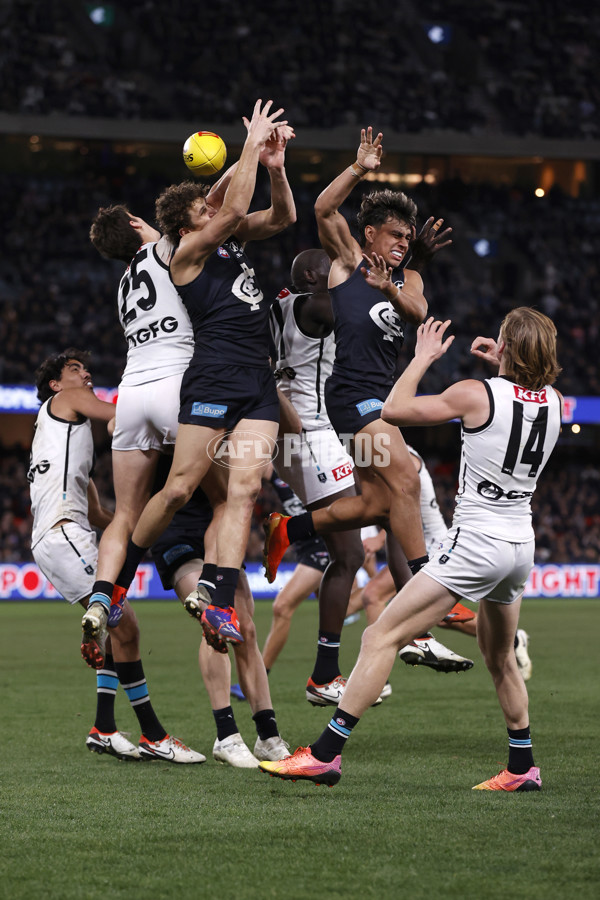 AFL 2024 Round 20 - Carlton v Port Adelaide - A-52166945