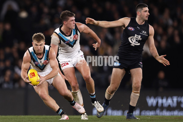 AFL 2024 Round 20 - Carlton v Port Adelaide - A-52166970