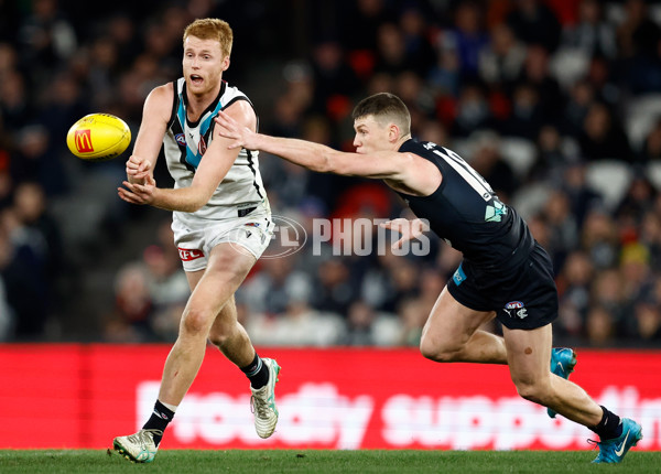 AFL 2024 Round 20 - Carlton v Port Adelaide - A-52169358