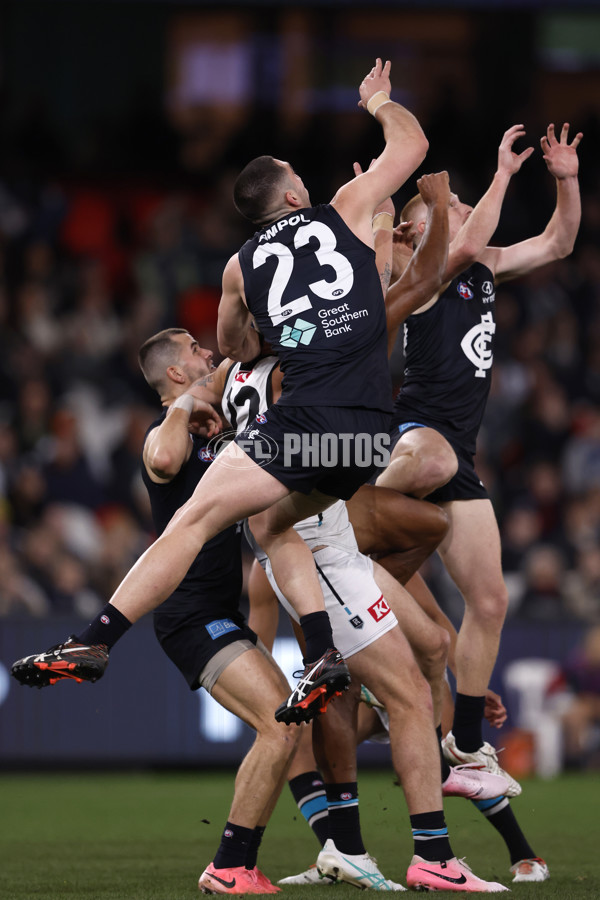 AFL 2024 Round 20 - Carlton v Port Adelaide - A-52169381