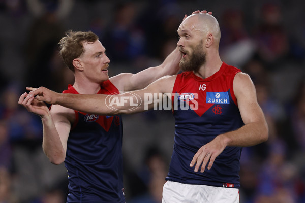 AFL 2024 Round 21 - Footscray v Melbourne - A-52445955
