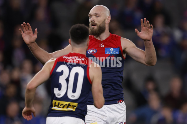 AFL 2024 Round 21 - Footscray v Melbourne - A-52447834