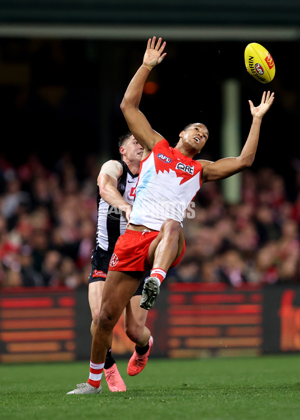 AFL 2024 Round 22 - Sydney v Collingwood - A-52629206