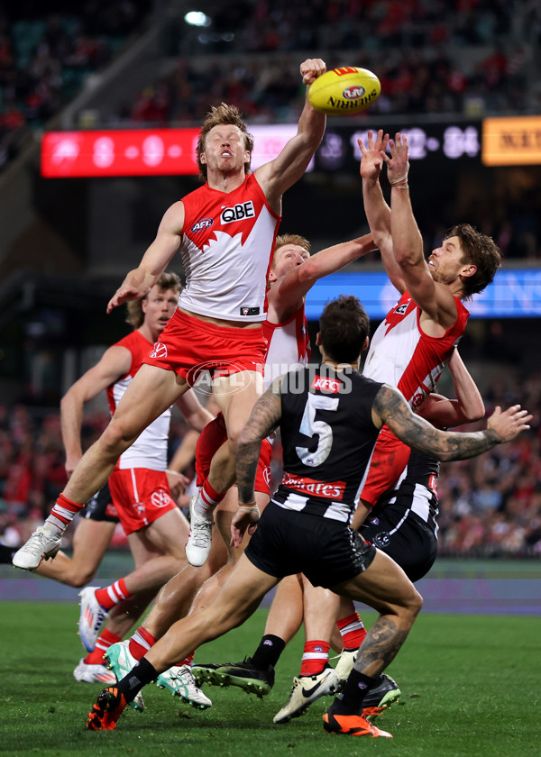 AFL 2024 Round 22 - Sydney v Collingwood - A-52631054