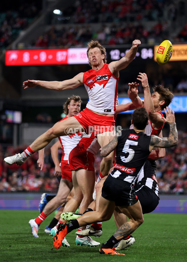 AFL 2024 Round 22 - Sydney v Collingwood - A-52631055