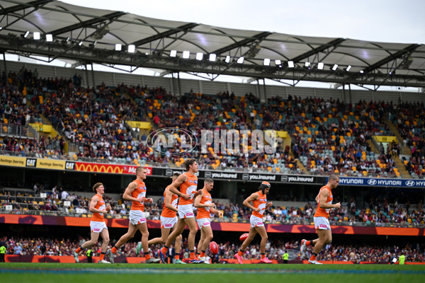 AFL 2024 Round 22 - Brisbane v GWS - A-52648873