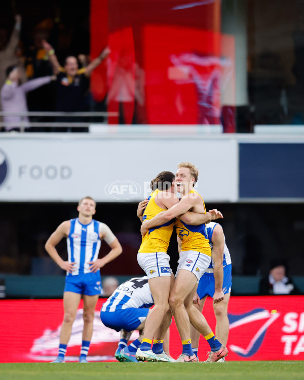 AFL 2024 Round 22 - North Melbourne v West Coast - A-52653075