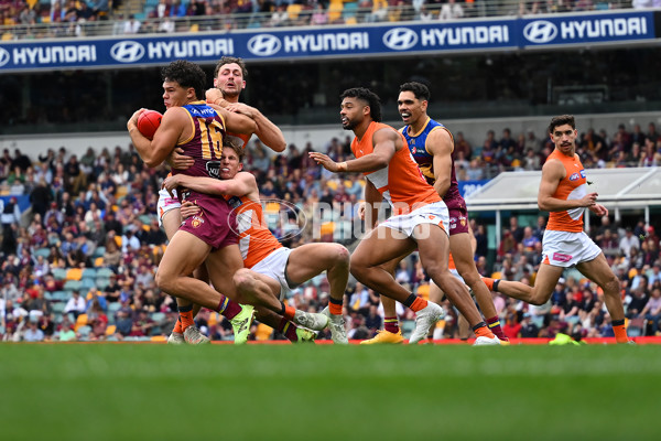 AFL 2024 Round 22 - Brisbane v GWS - A-52689068