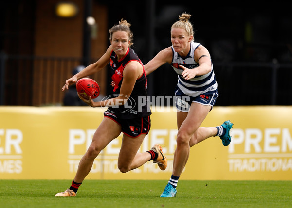 AFLW 2024 Practice Match - Essendon v Geelong - A-53061298
