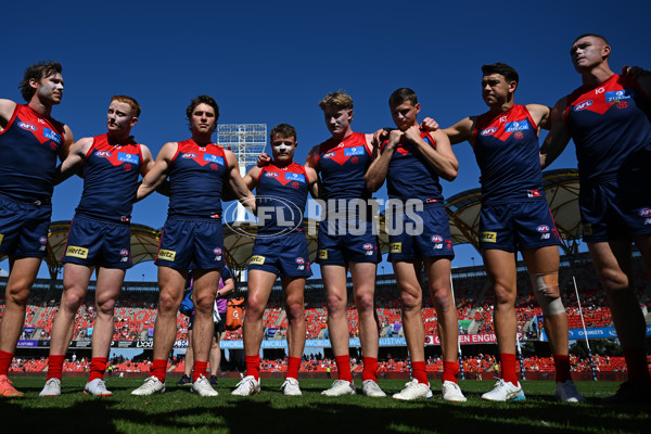 AFL 2024 Round 23 - Gold Coast v Melbourne - A-53064220