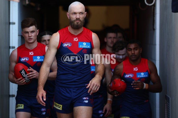 AFL 2024 Round 23 - Gold Coast v Melbourne - A-53066436