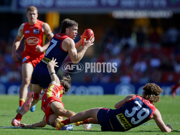 AFL 2024 Round 23 - Gold Coast v Melbourne - A-53066464
