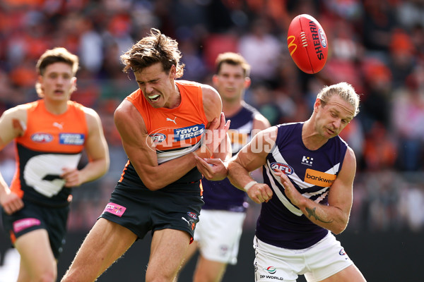 AFL 2024 Round 23 - GWS v Fremantle - A-53067431