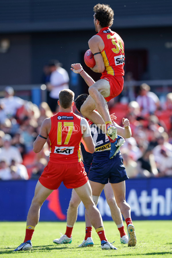 AFL 2024 Round 23 - Gold Coast v Melbourne - A-53069232