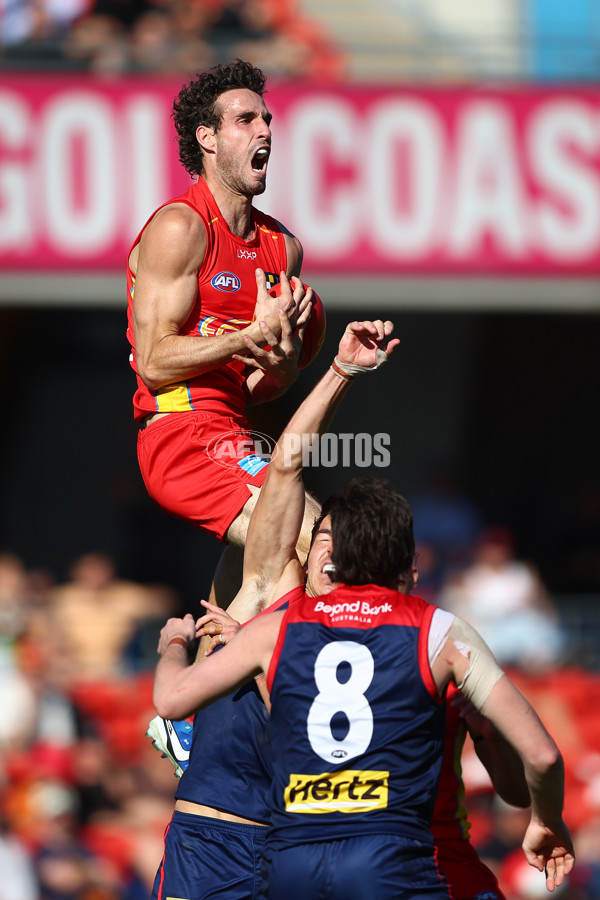 AFL 2024 Round 23 - Gold Coast v Melbourne - A-53070141