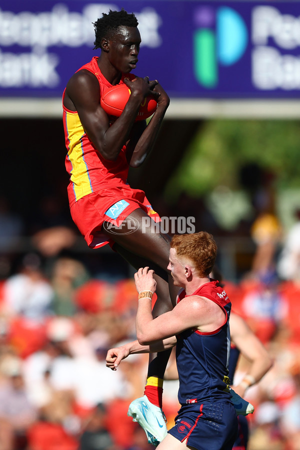 AFL 2024 Round 23 - Gold Coast v Melbourne - A-53070146