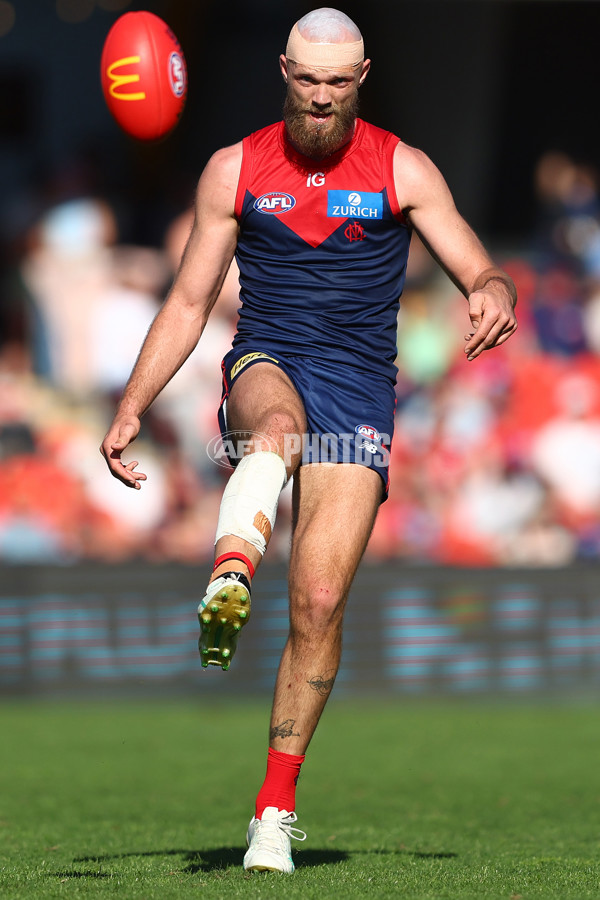 AFL 2024 Round 23 - Gold Coast v Melbourne - A-53072475