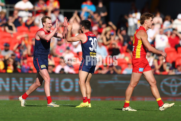 AFL 2024 Round 23 - Gold Coast v Melbourne - A-53075028