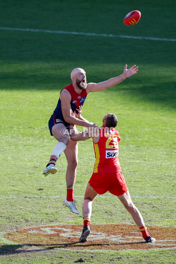 AFL 2024 Round 23 - Gold Coast v Melbourne - A-53078243