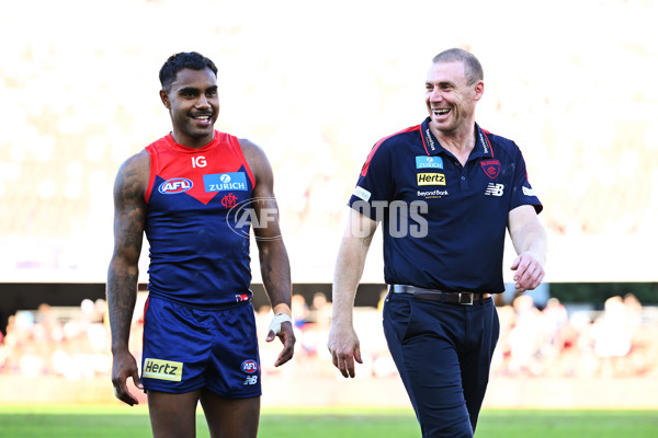 AFL 2024 Round 23 - Gold Coast v Melbourne - A-53080793
