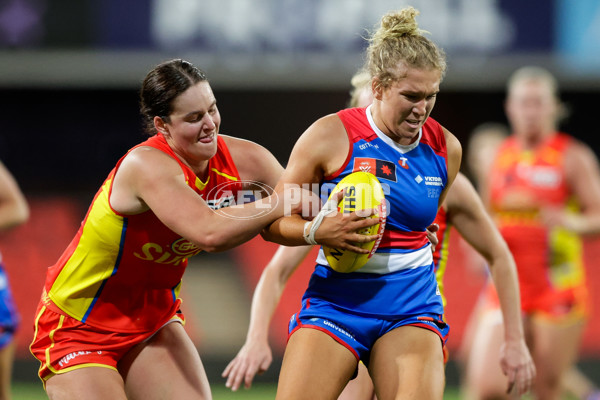 AFLW 2024 Practice Match - Gold Coast v Western Bulldogs - A-53083466