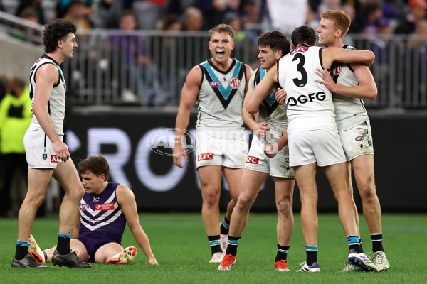 AFL 2024 Round 24 - Fremantle v Port Adelaide - A-53413175