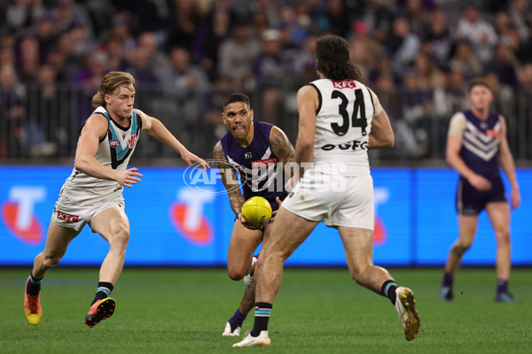 AFL 2024 Round 24 - Fremantle v Port Adelaide - A-53414679