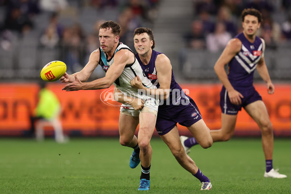 AFL 2024 Round 24 - Fremantle v Port Adelaide - A-53418201