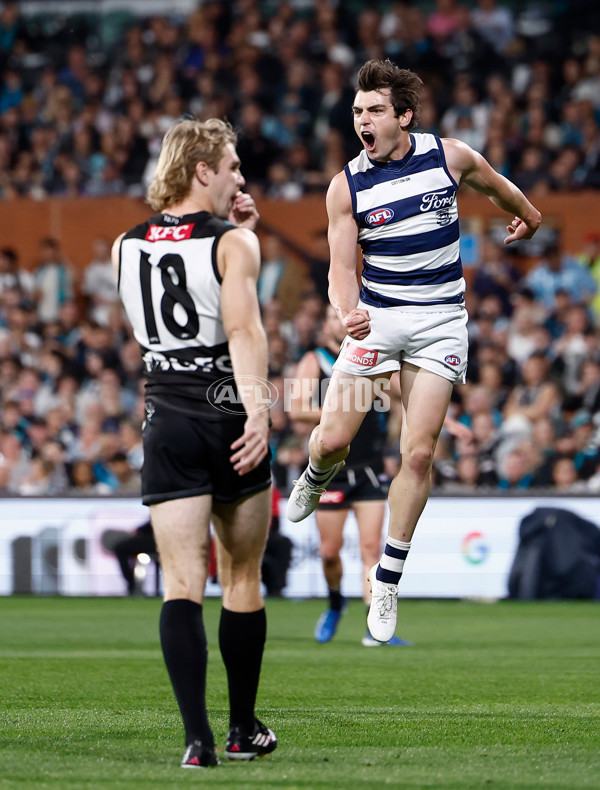 AFL 2024 Second Qualifying Final - Port Adelaide v Geelong - A-53691243