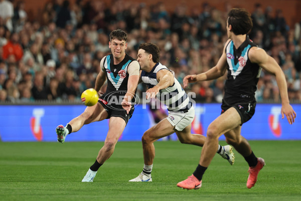 AFL 2024 Second Qualifying Final - Port Adelaide v Geelong - A-53691275