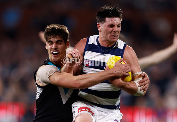 AFL 2024 Second Qualifying Final - Port Adelaide v Geelong - A-53693642