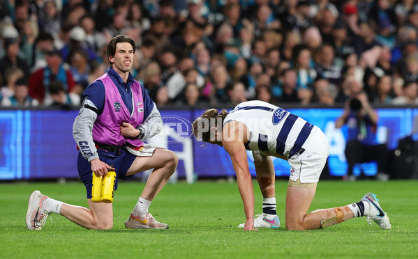 AFL 2024 Second Qualifying Final - Port Adelaide v Geelong - A-53693709