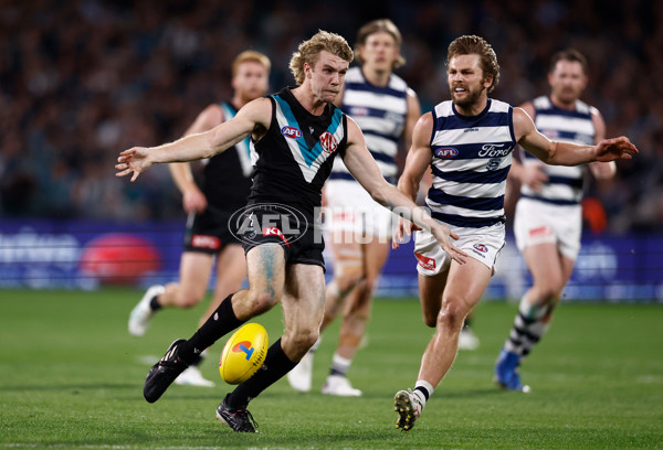 AFL 2024 Second Qualifying Final - Port Adelaide v Geelong - A-53696360