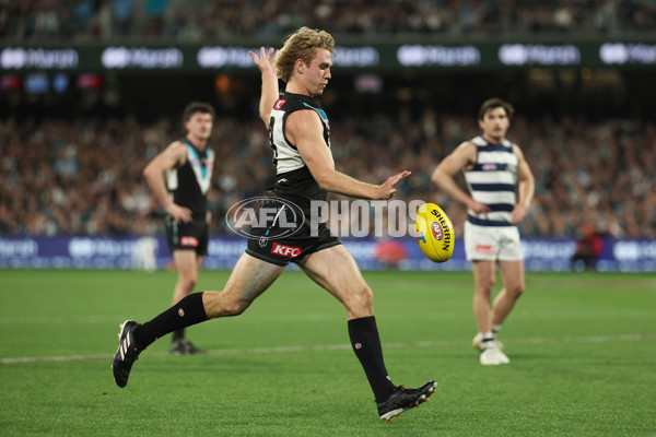 AFL 2024 Second Qualifying Final - Port Adelaide v Geelong - A-53698974