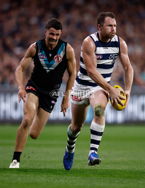 AFL 2024 Second Qualifying Final - Port Adelaide v Geelong - A-53698982