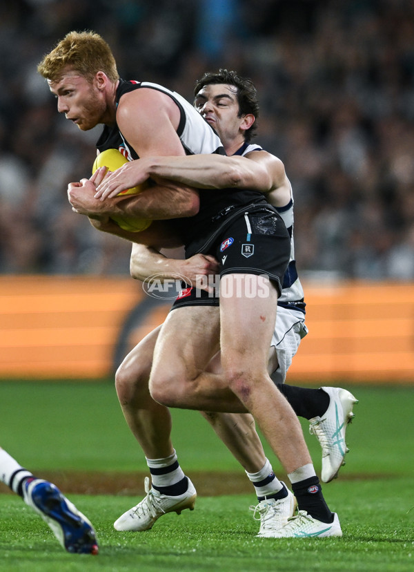 AFL 2024 Second Qualifying Final - Port Adelaide v Geelong - A-53699027