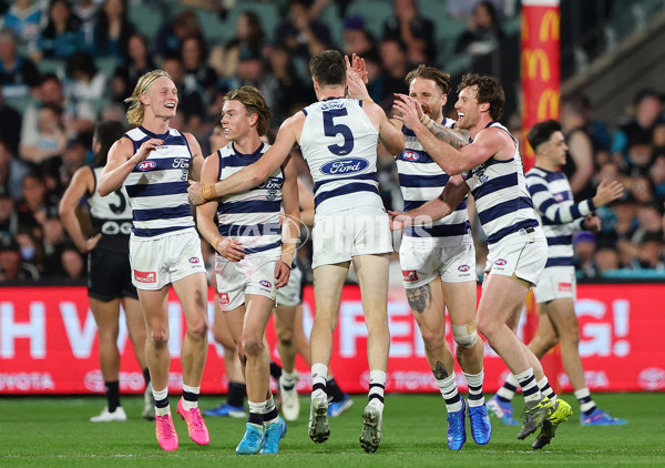 AFL 2024 Second Qualifying Final - Port Adelaide v Geelong - A-53701619