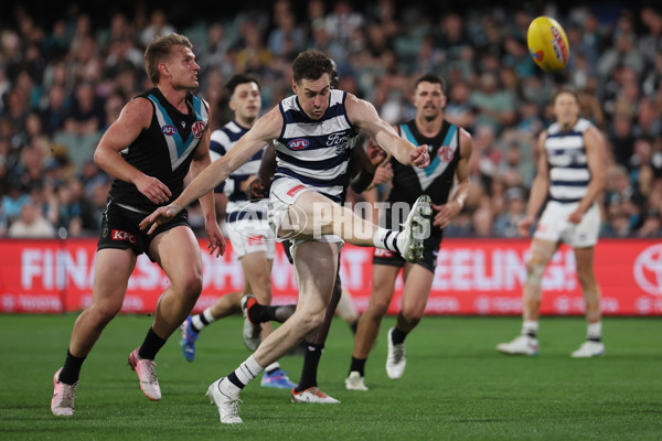 AFL 2024 Second Qualifying Final - Port Adelaide v Geelong - A-53701626