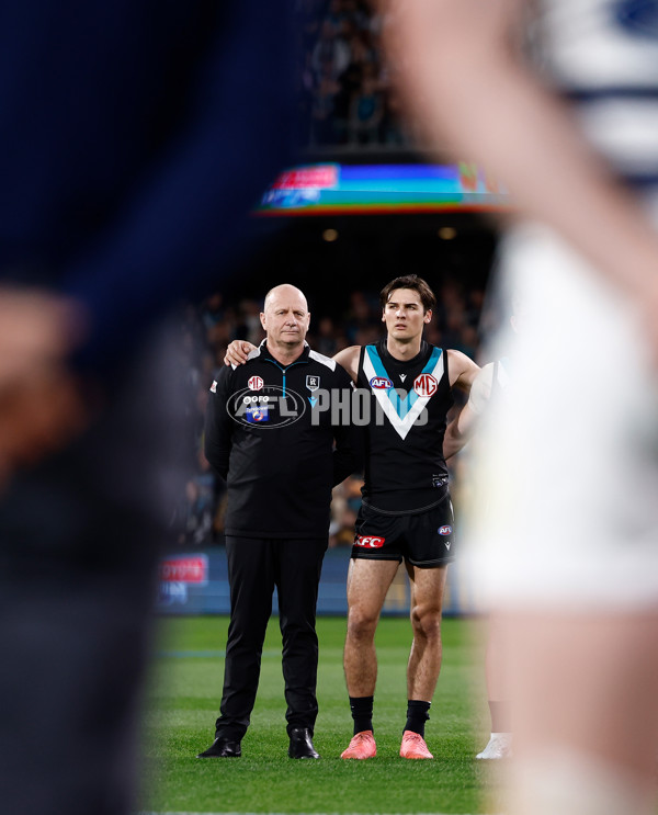 AFL 2024 Second Qualifying Final - Port Adelaide v Geelong - A-53701696