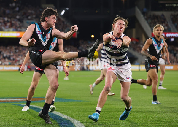 AFL 2024 Second Qualifying Final - Port Adelaide v Geelong - A-53702297