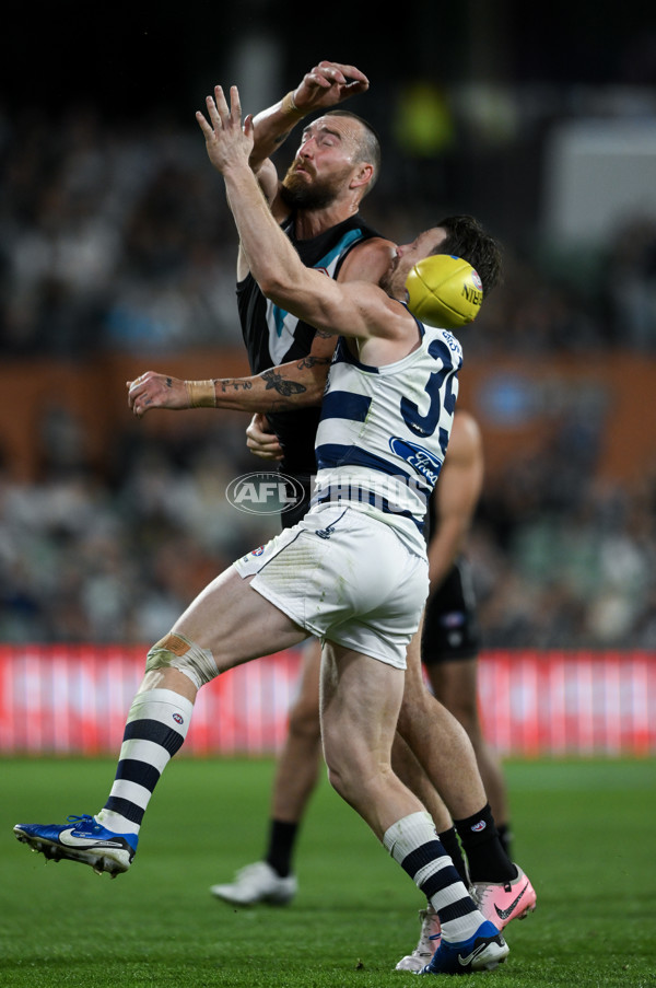 AFL 2024 Second Qualifying Final - Port Adelaide v Geelong - A-53702303