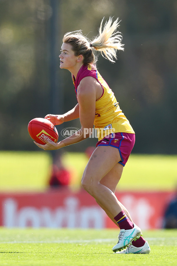 AFLW 2024 Round 02 - Melbourne v Brisbane - A-53734236