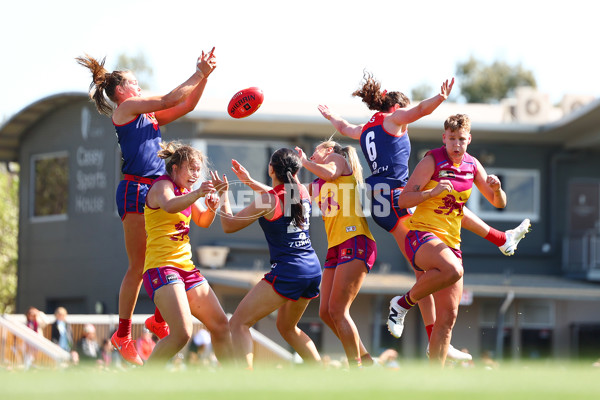AFLW 2024 Round 02 - Melbourne v Brisbane - A-53735557