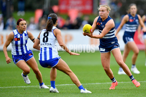 AFLW 2024 Round 02 - North Melbourne v Geelong - A-53800749