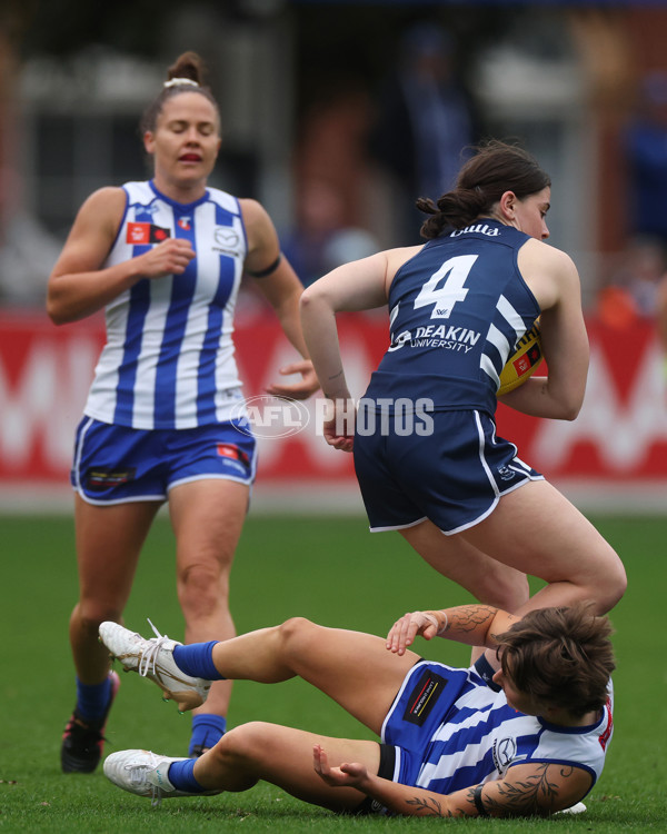 AFLW 2024 Round 02 - North Melbourne v Geelong - A-53806142