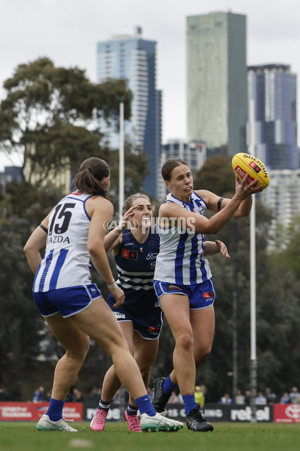 AFLW 2024 Round 02 - North Melbourne v Geelong - A-53810942